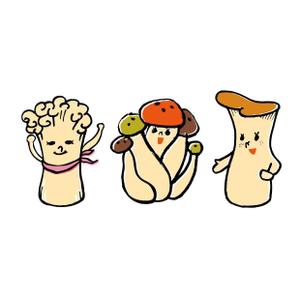 seesaw design ()さんのきのこ３姉妹のキャラクターデザインへの提案