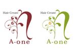 デジタルバランス (e-goto)さんの「Hair Create A-ONE」のロゴ作成への提案