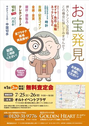 壱丸 (ichimaru)さんのイベント「無料鑑定会」集客のための投函用チラシへの提案