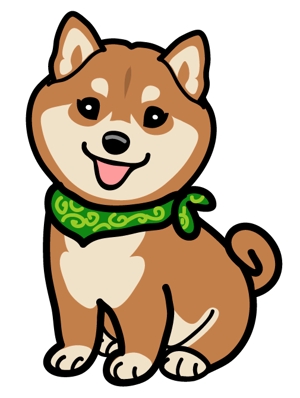 山本　利恵子 (R_Yamamoto)さんの柴犬のキャラクターデザインへの提案
