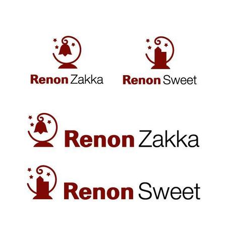 ＊ sa_akutsu ＊ (sa_akutsu)さんの「Renon Zakka & Renon Sweet」のロゴ作成への提案