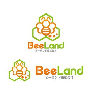 perles de verre (perles_de_verre)さんの不動産会社　BeeLand（ミツバチランド）  ビーランド株式会社のロゴへの提案