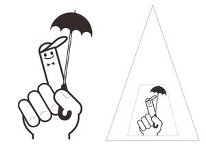 松岡好美（shima) (shimayoshi25)さんの【フジタの貸し傘プロジェクト】貸し出し傘にプリントするロゴの作成依頼への提案