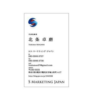 1840288さんのインターネットマーケティングのコンサルティング会社の名刺制作「ロゴ有」への提案