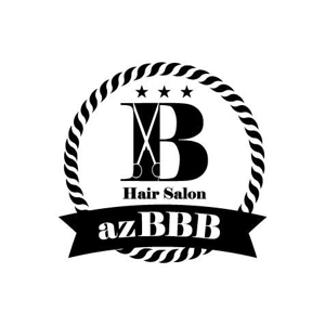 ririri design works (badass_nuts)さんのユニセックスヘアーサロン「azBBB」のロゴへの提案