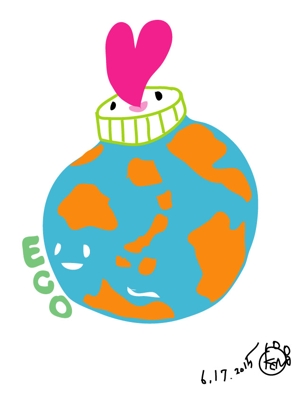 エコキャップ運動 ペットボトルのキャップを集めて世界の子どもたちにワクチン代を寄付する運動 のロゴの事例 実績 提案一覧 ランサーズ