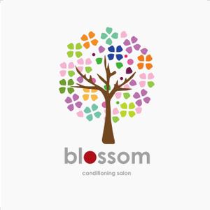 デザインオフィス　すみれ (Sumire)さんのおしゃれロゴの得意なクリエーター様！ リラクゼーションサロン「blossom」のロゴ作成依頼への提案