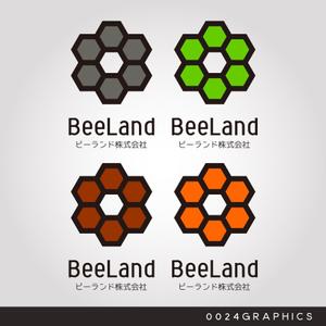 0024GRAPHICS ()さんの不動産会社　BeeLand（ミツバチランド）  ビーランド株式会社のロゴへの提案