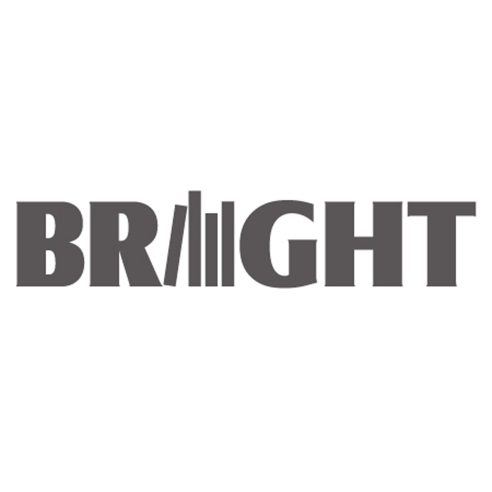 「BRIGHT（読み方：ブライト）」のロゴ作成
