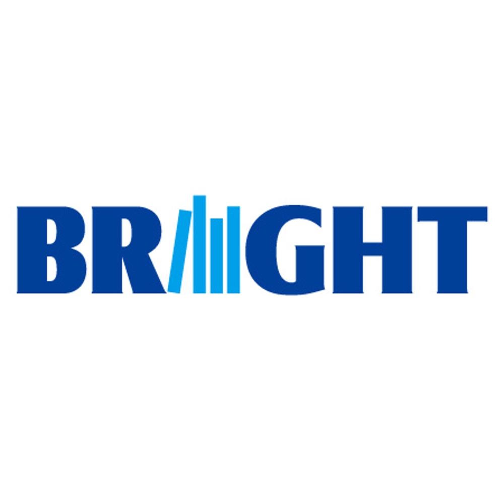 「BRIGHT（読み方：ブライト）」のロゴ作成