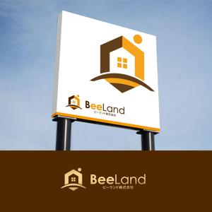 forever (Doing1248)さんの不動産会社　BeeLand（ミツバチランド）  ビーランド株式会社のロゴへの提案