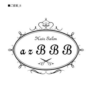 HK (fiable)さんのユニセックスヘアーサロン「azBBB」のロゴへの提案