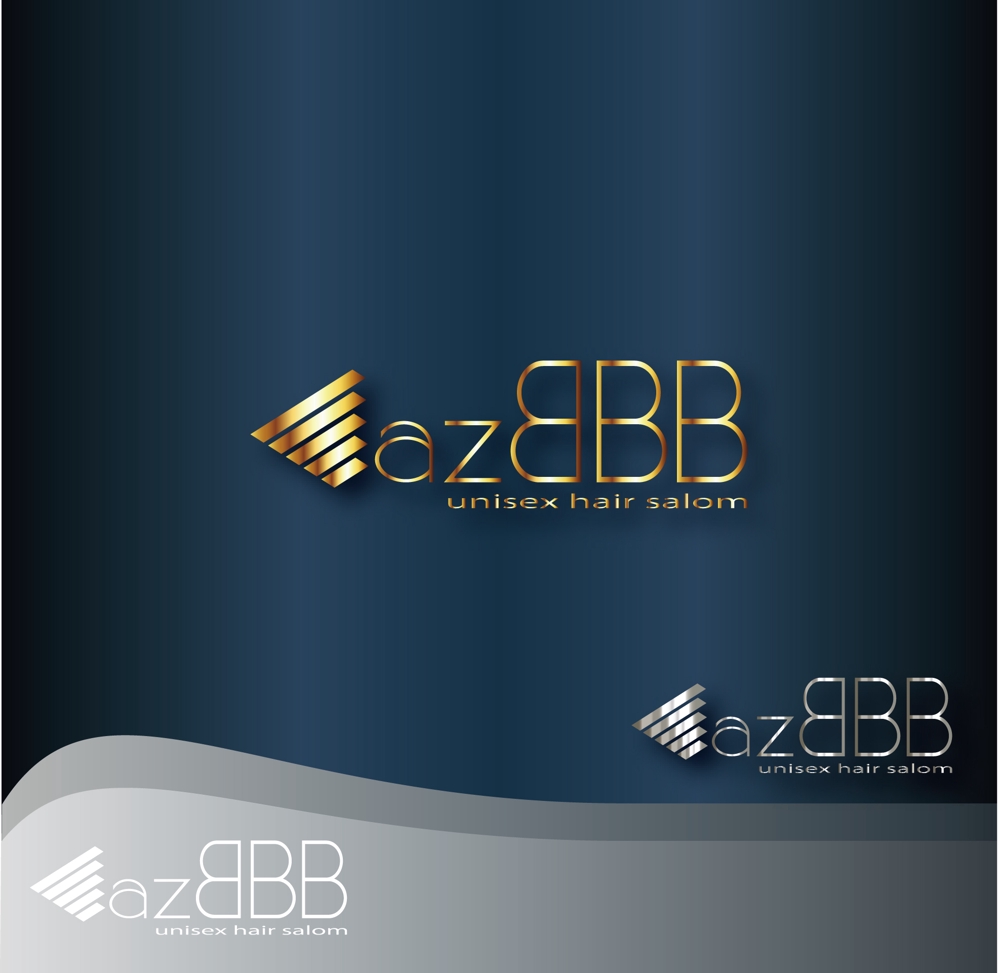ユニセックスヘアーサロン「azBBB」のロゴ