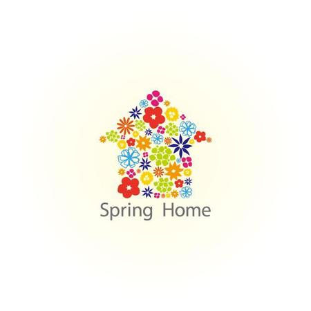 4km (4km_p)さんのcafeショップ「Spring　Home」のロゴへの提案