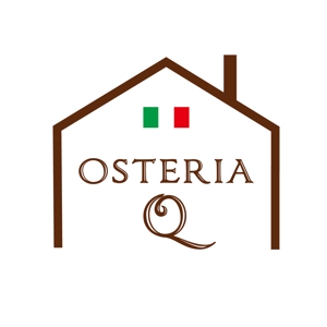 松本　悟 (cocontei-matsu)さんのイタリア料理店「Osteria　Ｑ」のロゴへの提案