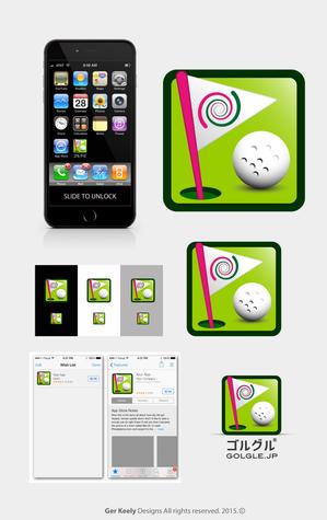 monkey designs (gerkeely)さんのゴルフアプリ（iOS & Andoroid)のアイコンデザインへの提案