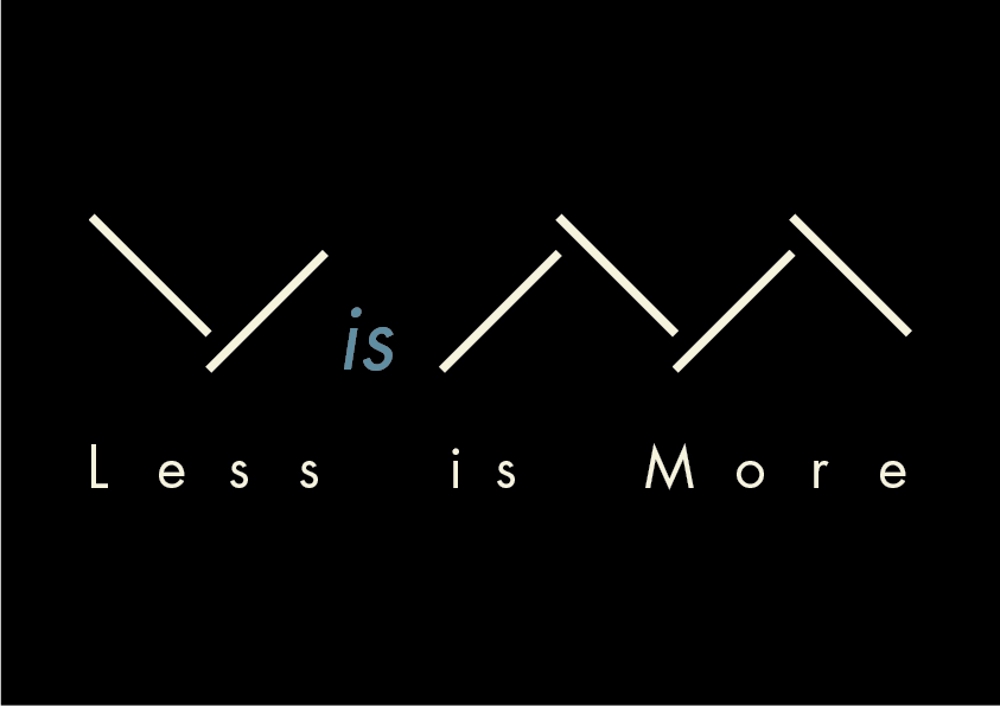 アウトドア・スポーツ用品「Less is More」のロゴ