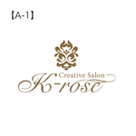 keiworksさんのフラワー,ビーズアクセサリーの教室・制作販売「K-rose」のロゴ作成への提案