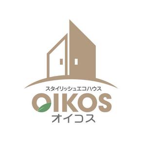 コムデザインルーム (com_design_room)さんの「スタイリッシュエコハウス　OIKOS 　オイコス」のロゴ作成への提案