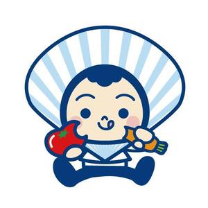 家出ナゴム (iede75mu)さんのホタテ貝のキャラクターデザインへの提案