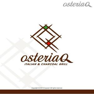 hrgraph (hrgraph)さんのイタリア料理店「Osteria　Ｑ」のロゴへの提案