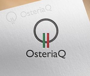 mae_chan ()さんのイタリア料理店「Osteria　Ｑ」のロゴへの提案