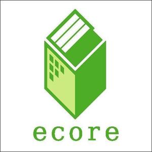 デジタル職人工房 (a9o7u9o1)さんの賃貸マンション名（ecore）と新会社設立（株式会社ecore）のロゴへの提案