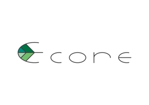 西村 (nishimu224)さんの賃貸マンション名（ecore）と新会社設立（株式会社ecore）のロゴへの提案