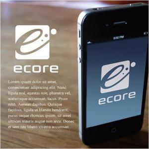 drkigawa (drkigawa)さんの賃貸マンション名（ecore）と新会社設立（株式会社ecore）のロゴへの提案