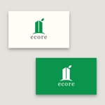 tanaka10 (tanaka10)さんの賃貸マンション名（ecore）と新会社設立（株式会社ecore）のロゴへの提案