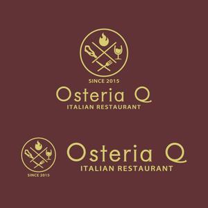 take5-design (take5-design)さんのイタリア料理店「Osteria　Ｑ」のロゴへの提案