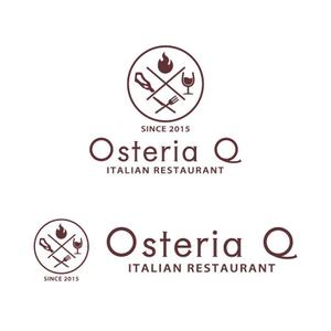 take5-design (take5-design)さんのイタリア料理店「Osteria　Ｑ」のロゴへの提案