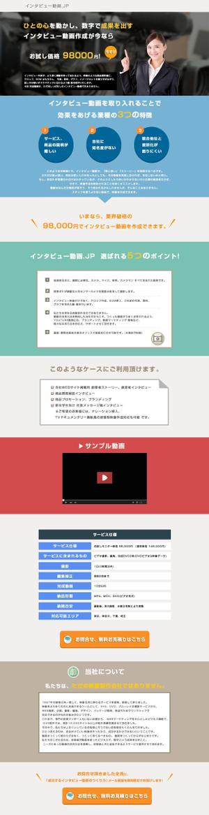 masa (c0408)さんの動画作成サービスのランディングページへの提案