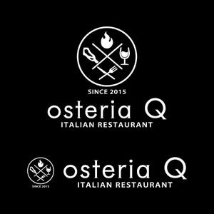 take5-design (take5-design)さんのイタリア料理店「Osteria　Ｑ」のロゴへの提案