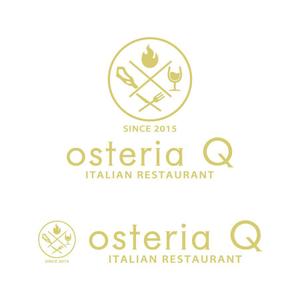 take5-design (take5-design)さんのイタリア料理店「Osteria　Ｑ」のロゴへの提案