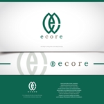 Design-Base ()さんの賃貸マンション名（ecore）と新会社設立（株式会社ecore）のロゴへの提案