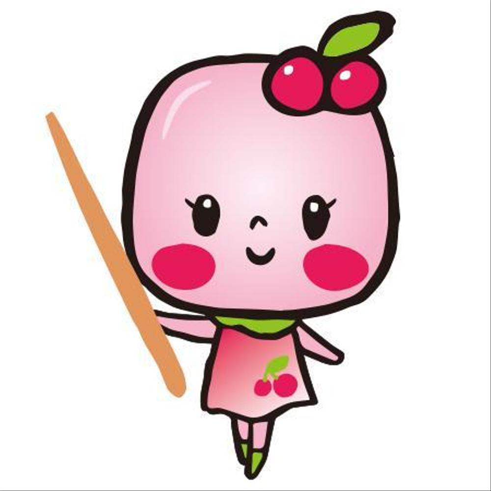 駄菓子さくらんぼもちのイメージキャラクターデザイン