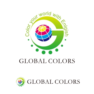 suzuakari (suzuakari)さんの英語教室「GLOBAL COLORS」のロゴへの提案