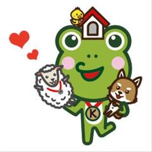 山崎猛 (SAMO)さんの当社のキャラクター（カエル）のLINEスタンプ作成への提案