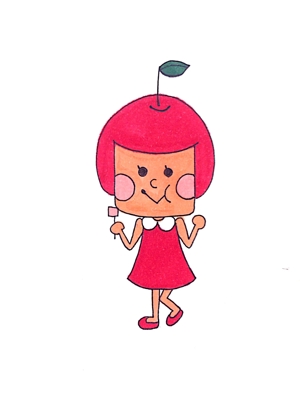 HanaeYamataniさんの駄菓子さくらんぼもちのイメージキャラクターデザインへの提案