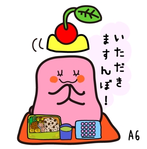 なにに★ぬこ (chiezo108)さんの駄菓子さくらんぼもちのイメージキャラクターデザインへの提案