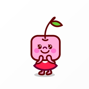 Jelly (Jelly)さんの駄菓子さくらんぼもちのイメージキャラクターデザインへの提案