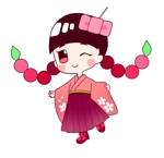 サンネンネタロウ (hizamoe)さんの駄菓子さくらんぼもちのイメージキャラクターデザインへの提案