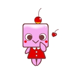 のりしお (nori_sio)さんの駄菓子さくらんぼもちのイメージキャラクターデザインへの提案