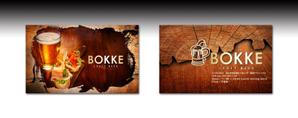 luxman0218 (luxman0218)さんのクラフトビールを扱う飲食店の「BOKKE」のショップカード（名刺サイズ）への提案