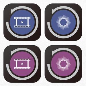 aine (aine)さんの既存iOSアプリ（2本：ビデオ＆カメラ）のアイコンをiOS7系フラットデザインにリニューアル。への提案