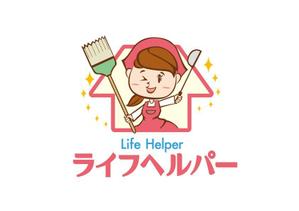Ikubee (ibukiiro)さんの家政婦・家事代行・ハウスクリーニング等の総合サービス「ライフヘルパー」のキャラクターロゴへの提案