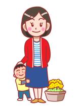 新井淳也 (junboy2114)さんの30代子育て女性と子供をイメージしたキャラクターデザインへの提案