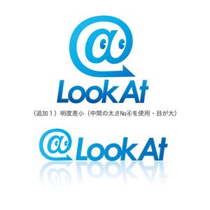 アトリエジアノ (ziano)さんの「「Look At」または「Look@」」のロゴ作成への提案