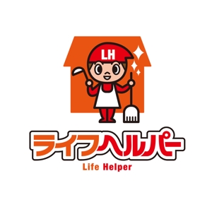 RO (uji52)さんの家政婦・家事代行・ハウスクリーニング等の総合サービス「ライフヘルパー」のキャラクターロゴへの提案